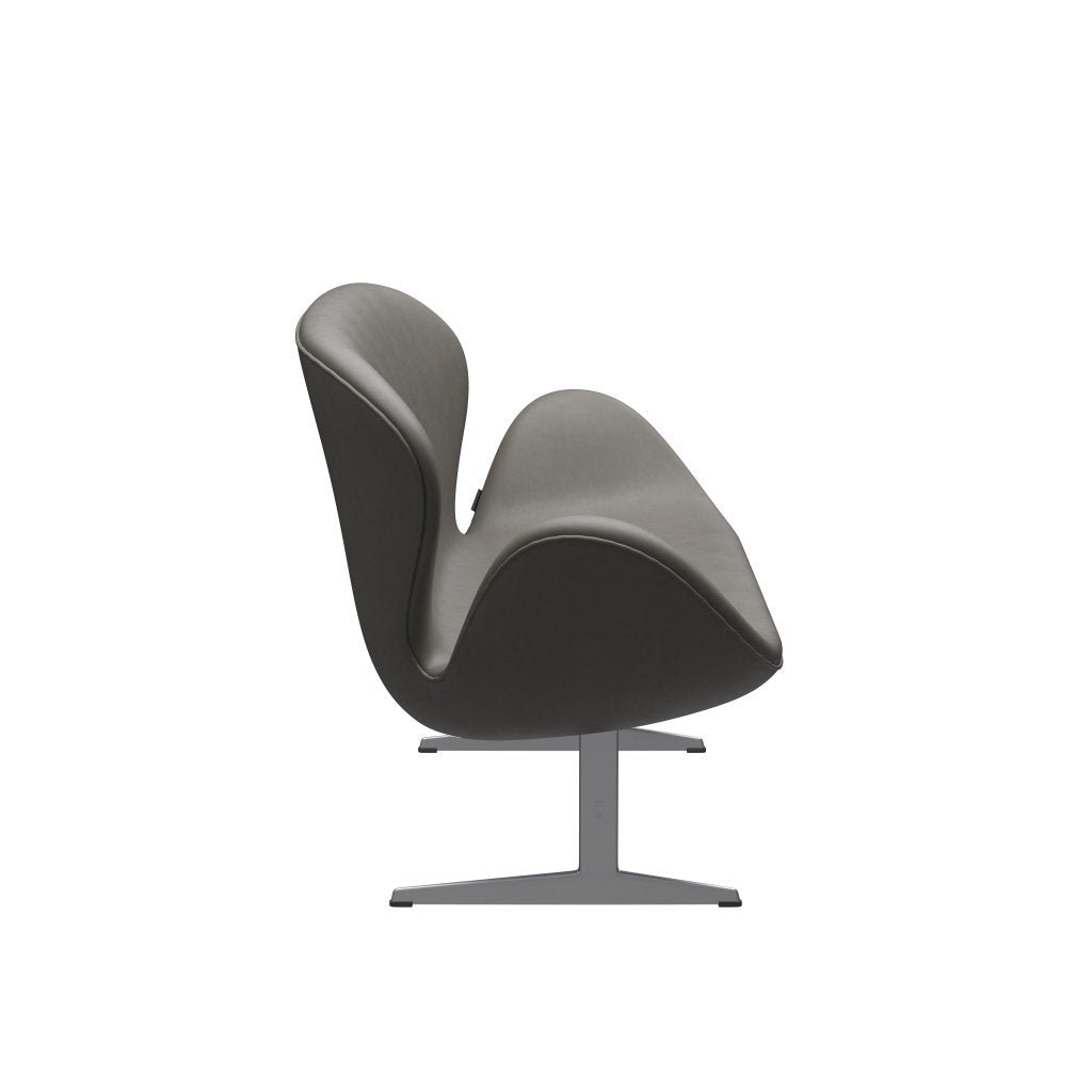 [product_category]-Fritz Hansen Swan Sofa 2 Seater, Silver Grey/Essential Lava-Fritz Hansen-3321-STLAVA-SGBASE-FRI-3