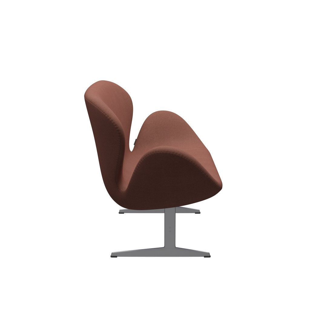 [product_category]-Fritz Hansen Swan Sofa 2 Seater, Silver Grey/Fiord Pink-Fritz Hansen-3321-FIO642-SGBASE-FRI-3