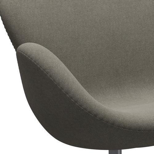 [product_category]-Fritz Hansen Swan Sofa 2 Seater, Silver Grey/Hallingdal Beige-Fritz Hansen-3321-HAL123-SGBASE-FRI-7