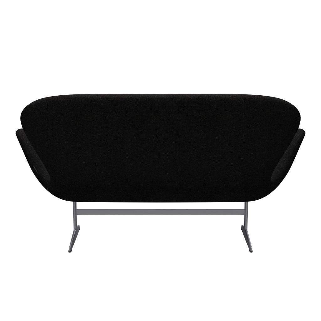 Fritz Hansen Swan Sofa 2 -sæder, sølvgrå/Hallingdal -kul