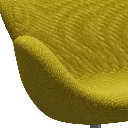 [product_category]-Fritz Hansen Swan Sofa 2 Seater, Silver Grey/Hallingdal Yellow/Green-Fritz Hansen-3321-HAL420-SGBASE-FRI-7