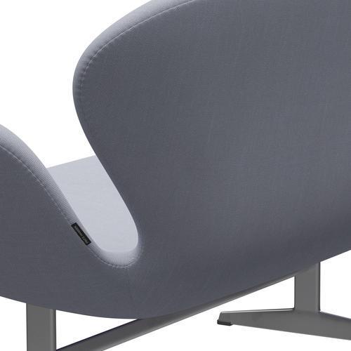 [product_category]-Fritz Hansen Swan Sofa 2 Seater, Silver Grey/Steelcut Mouse Grey-Fritz Hansen-3321-STI120-SGBASE-FRI-5