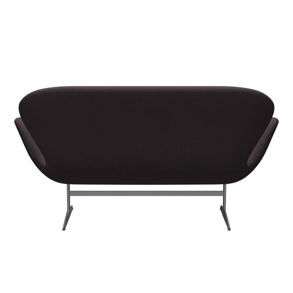 [product_category]-Fritz Hansen Swan Sofa 2 Seater, Silver Grey/Steelcut Trio Brown-Fritz Hansen-3321-STR283-SGBASE-FRI-4