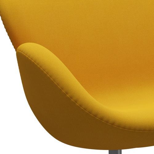 [product_category]-Fritz Hansen Swan Sofa 2 Seater, Silver Grey/Steelcut Trio Yellow-Fritz Hansen-3321-STR446-SGBASE-FRI-7