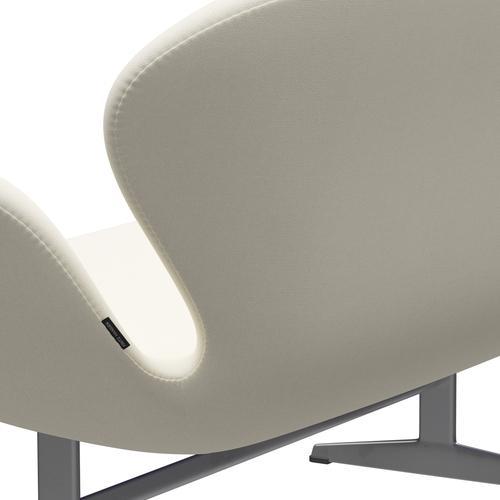 [product_category]-Fritz Hansen Swan Sofa 2 Seater, Silver Grey/Sunniva Crème-Fritz Hansen-3321-SV113-SGBASE-FRI-5