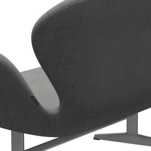 [product_category]-Fritz Hansen Swan Sofa 2 Seater, Silver Grey/Sunniva Grey-Fritz Hansen-3321-SV242-SGBASE-FRI-5