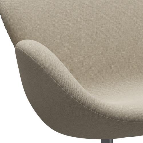 [product_category]-Fritz Hansen Swan Sofa 2 Seater, Silver Grey/Sunniva Light Beige-Fritz Hansen-3321-SV233-SGBASE-FRI-7