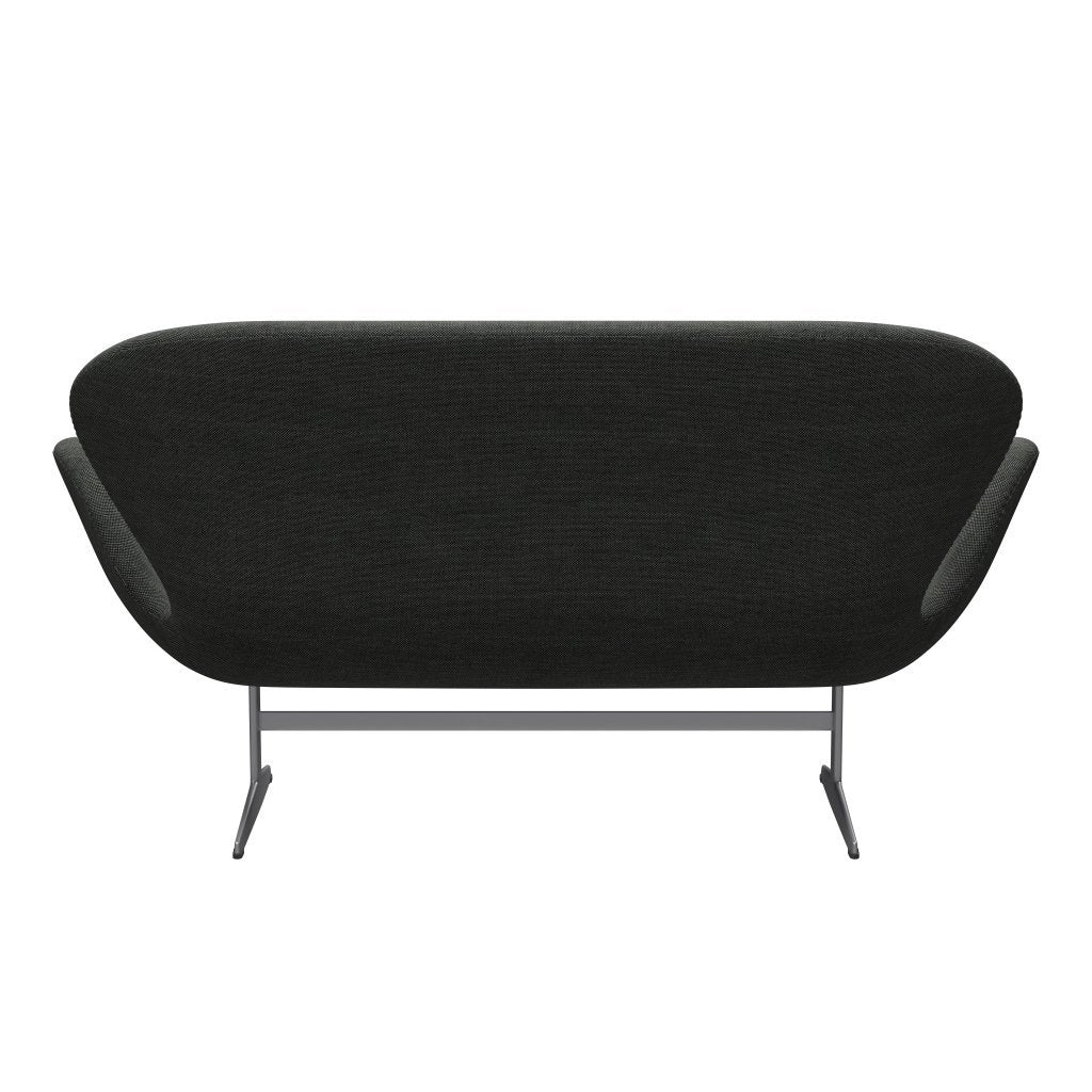 [product_category]-Fritz Hansen Swan Sofa 2 Seater, Silver Grey/Sunniva Light Grey/Dark Grey-Fritz Hansen-3321-SV173-SGBASE-FRI-4