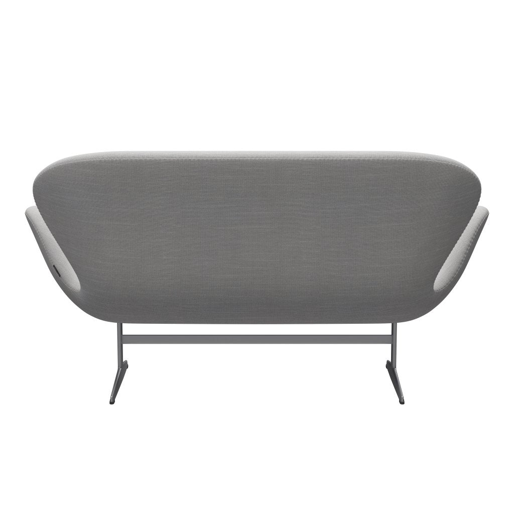 [product_category]-Fritz Hansen Swan Sofa 2 Seater, Silver Grey/Sunniva Natural/Light Grey-Fritz Hansen-3321-SV713-SGBASE-FRI-4