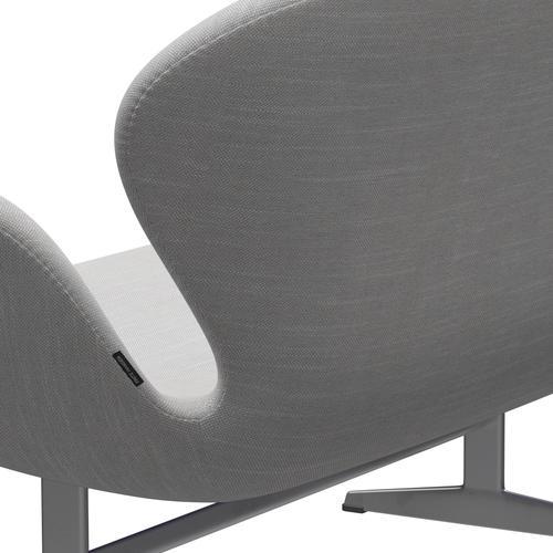 [product_category]-Fritz Hansen Swan Sofa 2 Seater, Silver Grey/Sunniva Natural/Light Grey-Fritz Hansen-3321-SV713-SGBASE-FRI-5