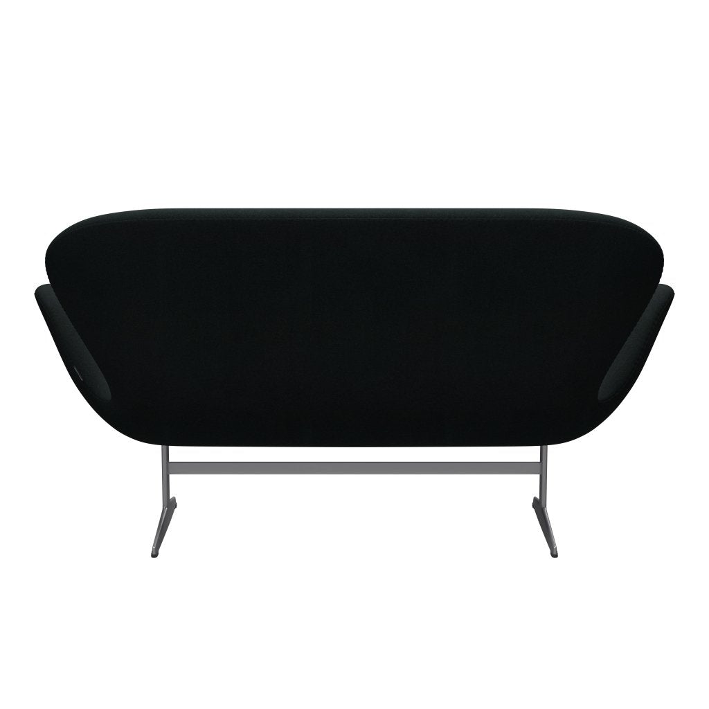 [product_category]-Fritz Hansen Swan Sofa 2 Seater, Silver Grey/Tonus Black-Fritz Hansen-3321-TON128-SGBASE-FRI-4