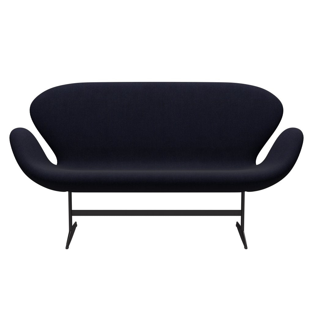 [product_category]-Fritz Hansen Swan Sofa 2 Seater, Warm Graphite/Canvas Midnight Blue-Fritz Hansen-3321-CA0786-WGBASE-FRI-1