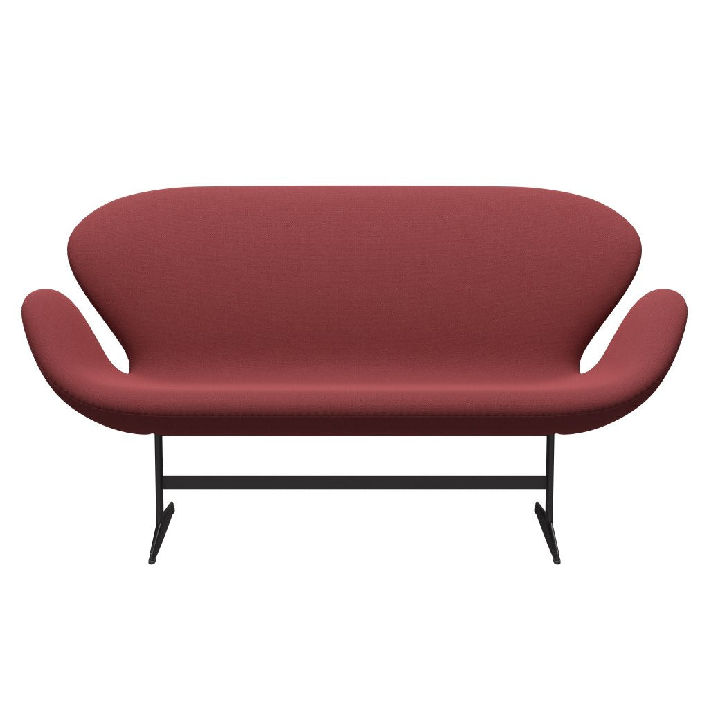 [product_category]-Fritz Hansen Swan Sofa 2 Seater, Warm Graphite/Capture Dark Red-Fritz Hansen-3321-CP5402-WGBASE-FRI-1