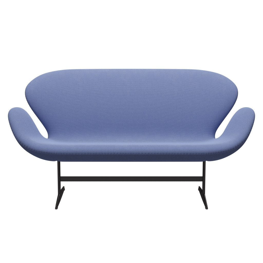 Fritz Hansen Swan Sofa 2 -Sitzer, warmes Graphit/einfangen hellblau (4901)