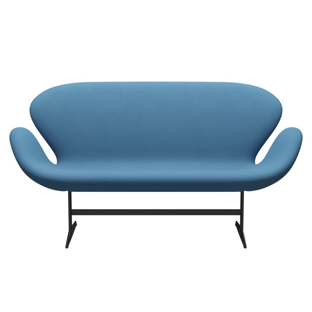 [product_category]-Fritz Hansen Swan Sofa 2 Seater, Warm Graphite/Comfort Light Blue (01124)-Fritz Hansen-3321-C01124-WGBASE-FRI-1