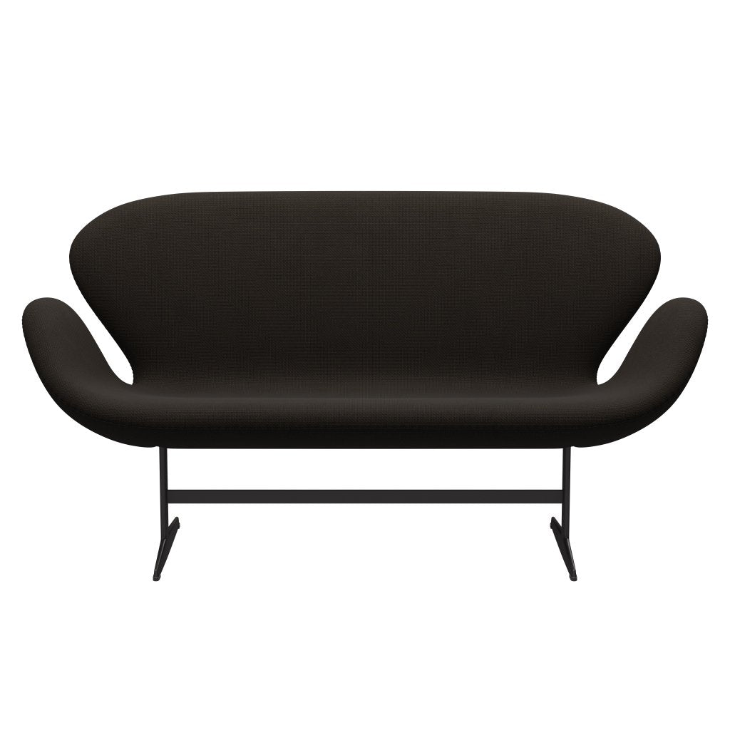 [product_category]-Fritz Hansen Swan Sofa 2 Seater, Warm Graphite/Diablo Chocolate Dark-Fritz Hansen-3321-DIA403-WGBASE-FRI-1