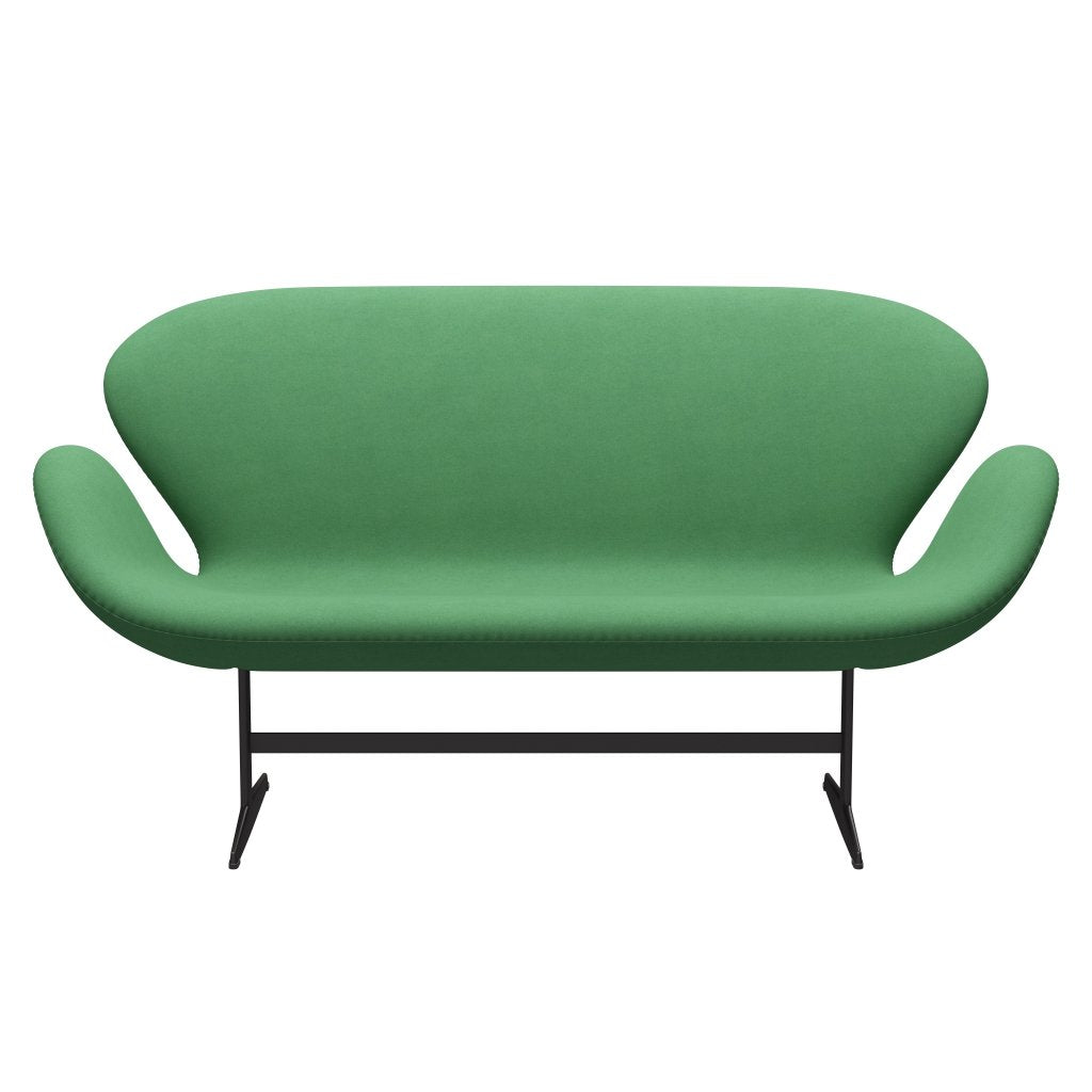 [product_category]-Fritz Hansen Swan Sofa 2 Seater, Warm Graphite/Divina Green-Fritz Hansen-3321-DIV966-WGBASE-FRI-1