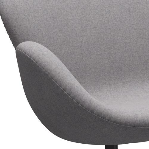 [product_category]-Fritz Hansen Swan Sofa 2 Seater, Warm Graphite/Divina Md Cool Light Grey-Fritz Hansen-3321-DMD713-WGBASE-FRI-7