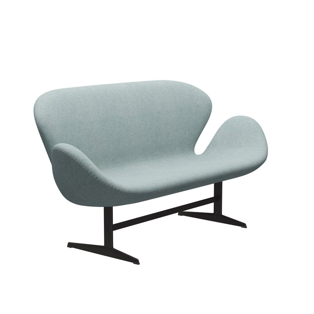 [product_category]-Fritz Hansen Swan Sofa 2 Seater, Warm Graphite/Divina Md Mint-Fritz Hansen-3321-DMD813-WGBASE-FRI-2