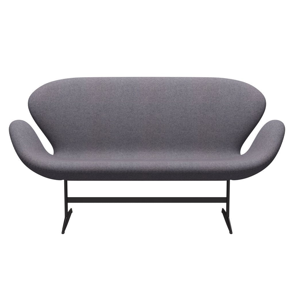 [product_category]-Fritz Hansen Swan Sofa 2 Seater, Warm Graphite/Divina Md Soft Blue Grey-Fritz Hansen-3321-DMD733-WGBASE-FRI-1