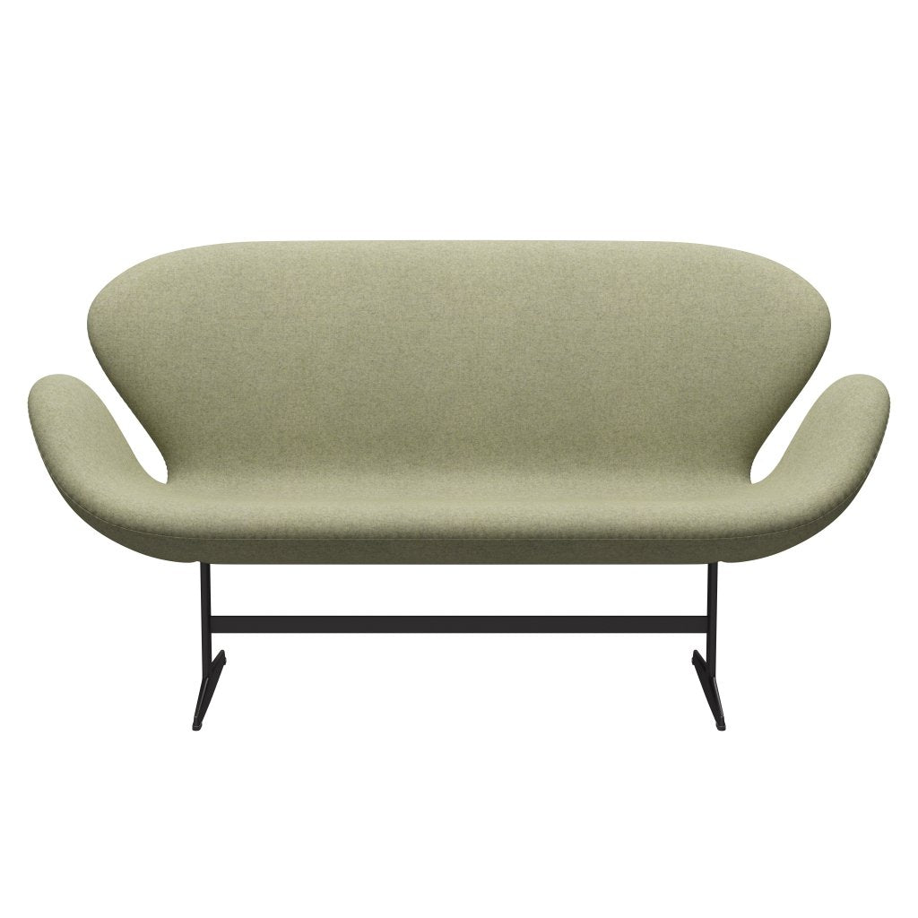 [product_category]-Fritz Hansen Swan Sofa 2 Seater, Warm Graphite/Divina Md Soft Green-Fritz Hansen-3321-DMD913-WGBASE-FRI-1