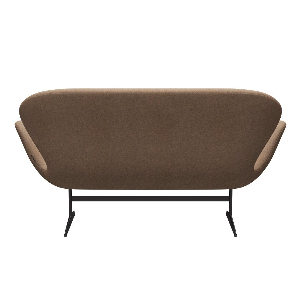 [product_category]-Fritz Hansen Swan Sofa 2 Seater, Warm Graphite/Divina Melange Grey Nude-Fritz Hansen-3321-DIM517-WGBASE-FRI-4