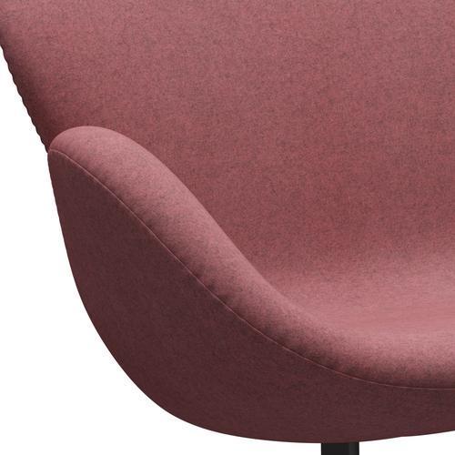 Fritz Hansen Swan Sofá 2 plazas, Grafito cálido/Divina Melange Pink