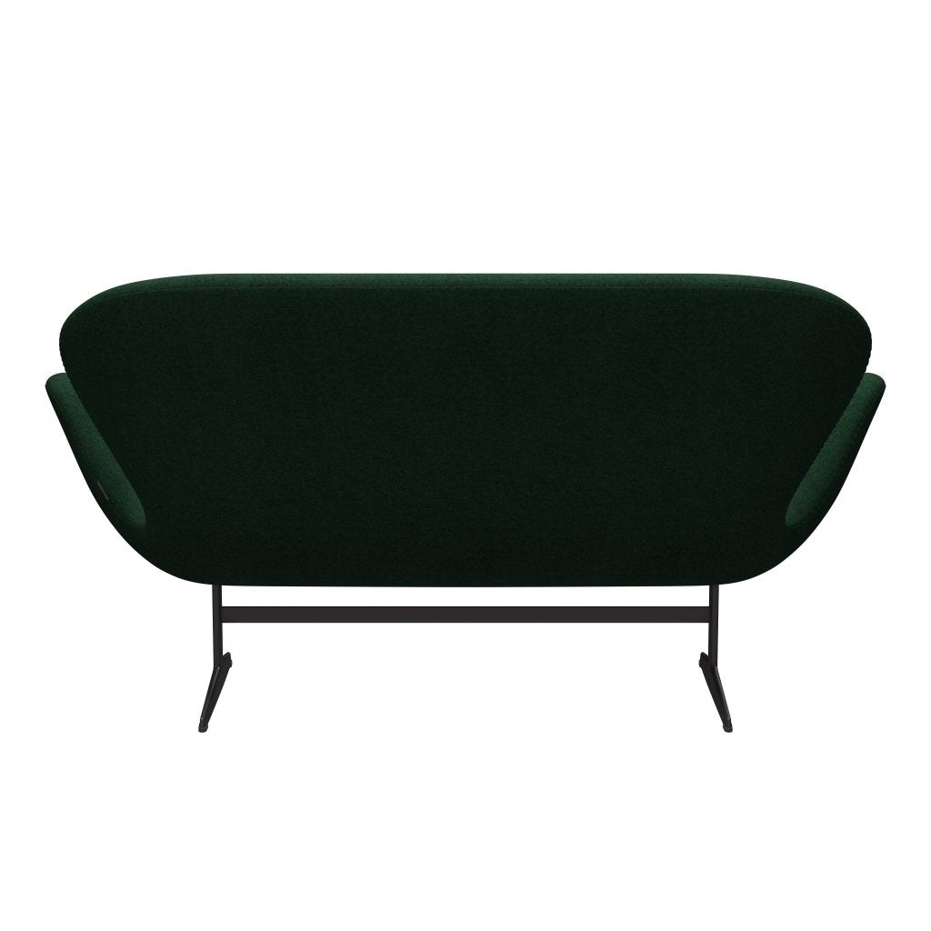 [product_category]-Fritz Hansen Swan Sofa 2 Seater, Warm Graphite/Divina Melange Warm Dark Green-Fritz Hansen-3321-DIM967-WGBASE-FRI-4