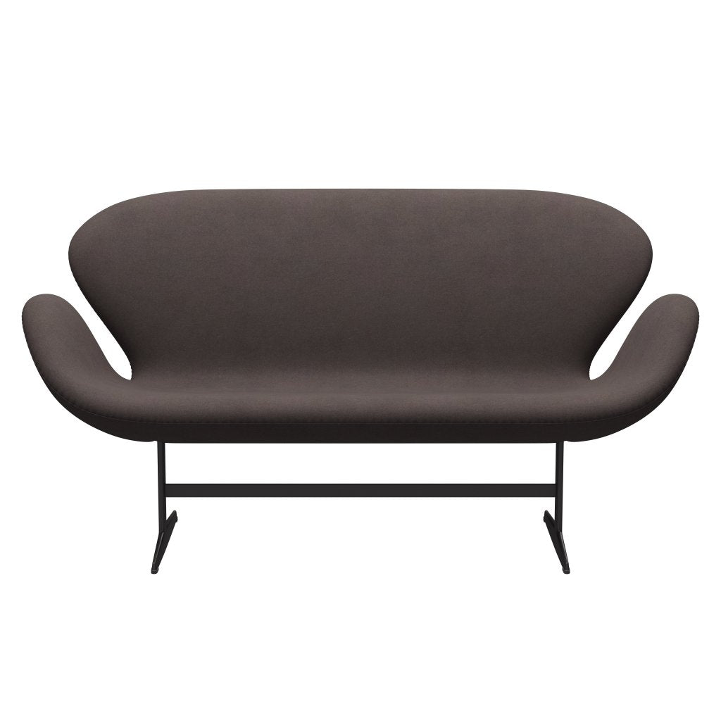 [product_category]-Fritz Hansen Swan Sofa 2 Seater, Warm Graphite/Divina Pastel Brown-Fritz Hansen-3321-DIV691-WGBASE-FRI-1