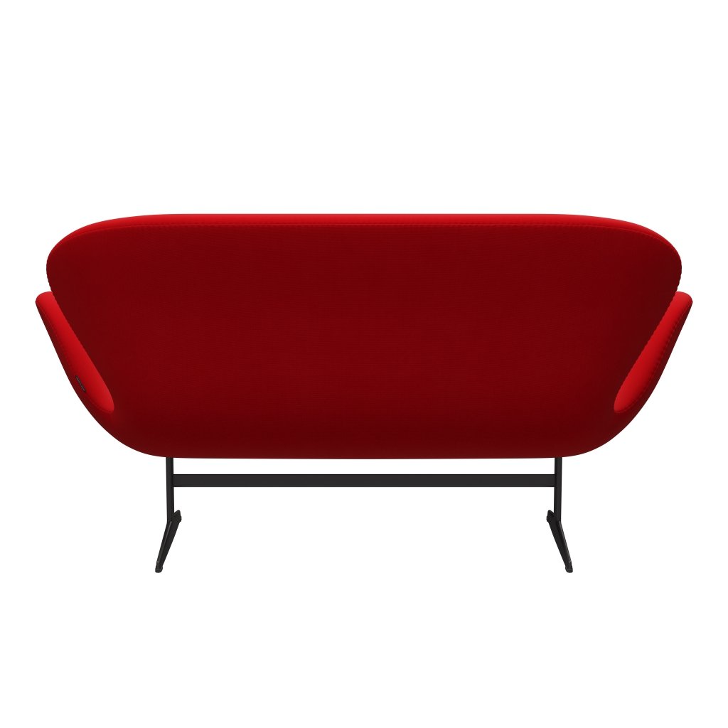 Fritz Hansen Swan canapé 2 places, graphite chaud / renommée rouge (64119)