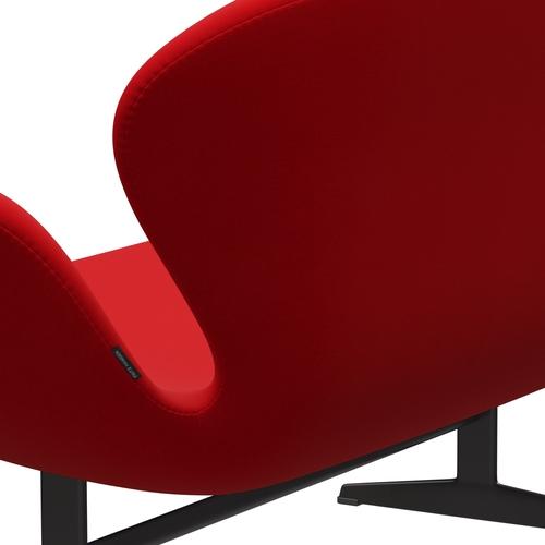 Fritz Hansen Swan Sofa 2 plazas, grafito cálido/fama rojo (64119)