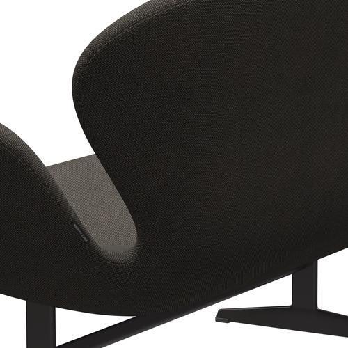 [product_category]-Fritz Hansen Swan Sofa 2 Seater, Warm Graphite/Hallingdal Charcoal Light-Fritz Hansen-3321-HAL153-WGBASE-FRI-5