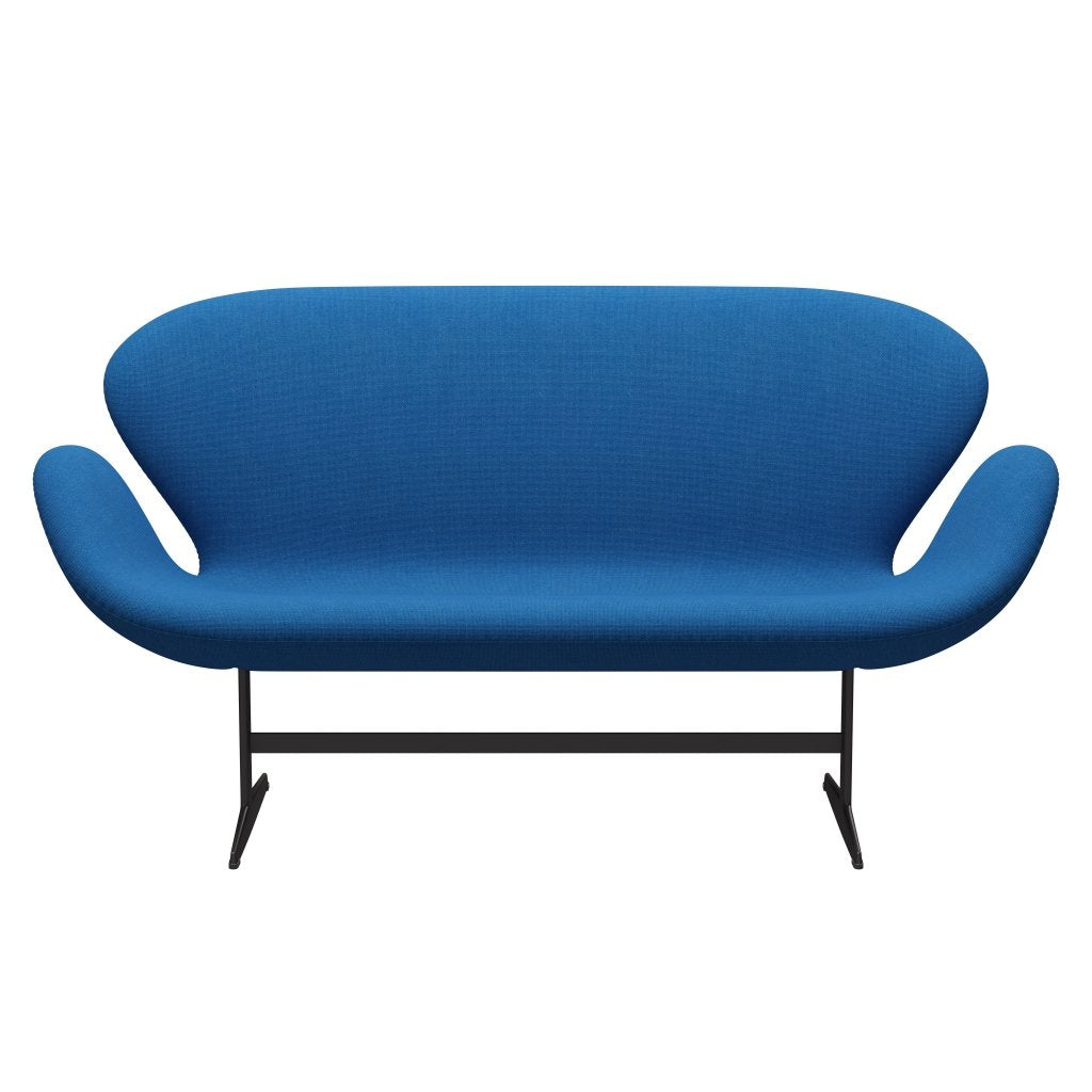 [product_category]-Fritz Hansen Swan Sofa 2 Seater, Warm Graphite/Hallingdal Light Blue-Fritz Hansen-3321-HAL723-WGBASE-FRI-1