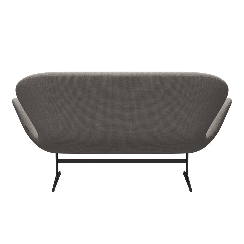 [product_category]-Fritz Hansen Swan Sofa 2 Seater, Warm Graphite/Hallingdal Light Grey (113)-Fritz Hansen-3321-HAL113-WGBASE-FRI-4