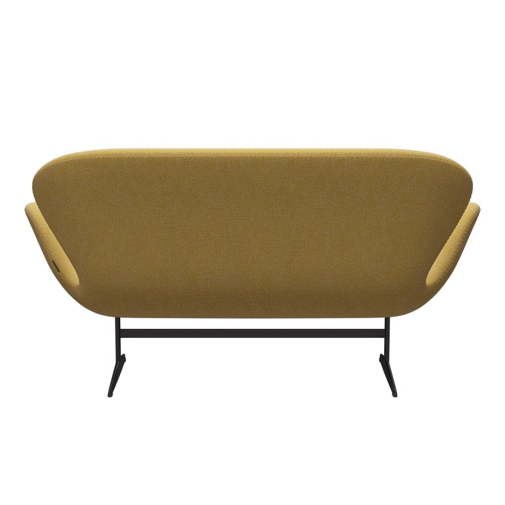 [product_category]-Fritz Hansen Swan Sofa 2 Seater, Warm Graphite/Hallingdal Yellow/White-Fritz Hansen-3321-HAL407-WGBASE-FRI-4