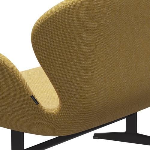 [product_category]-Fritz Hansen Swan Sofa 2 Seater, Warm Graphite/Hallingdal Yellow/White-Fritz Hansen-3321-HAL407-WGBASE-FRI-5