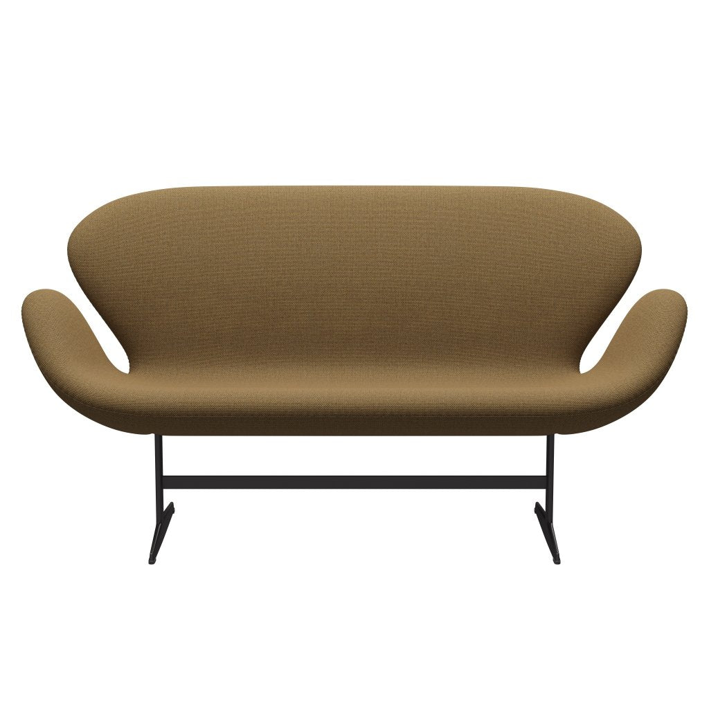 [product_category]-Fritz Hansen Swan Sofa 2 Seater, Warm Graphite/Re Wool Mustard/Natural-Fritz Hansen-3321-REW358-WGBASE-FRI-1