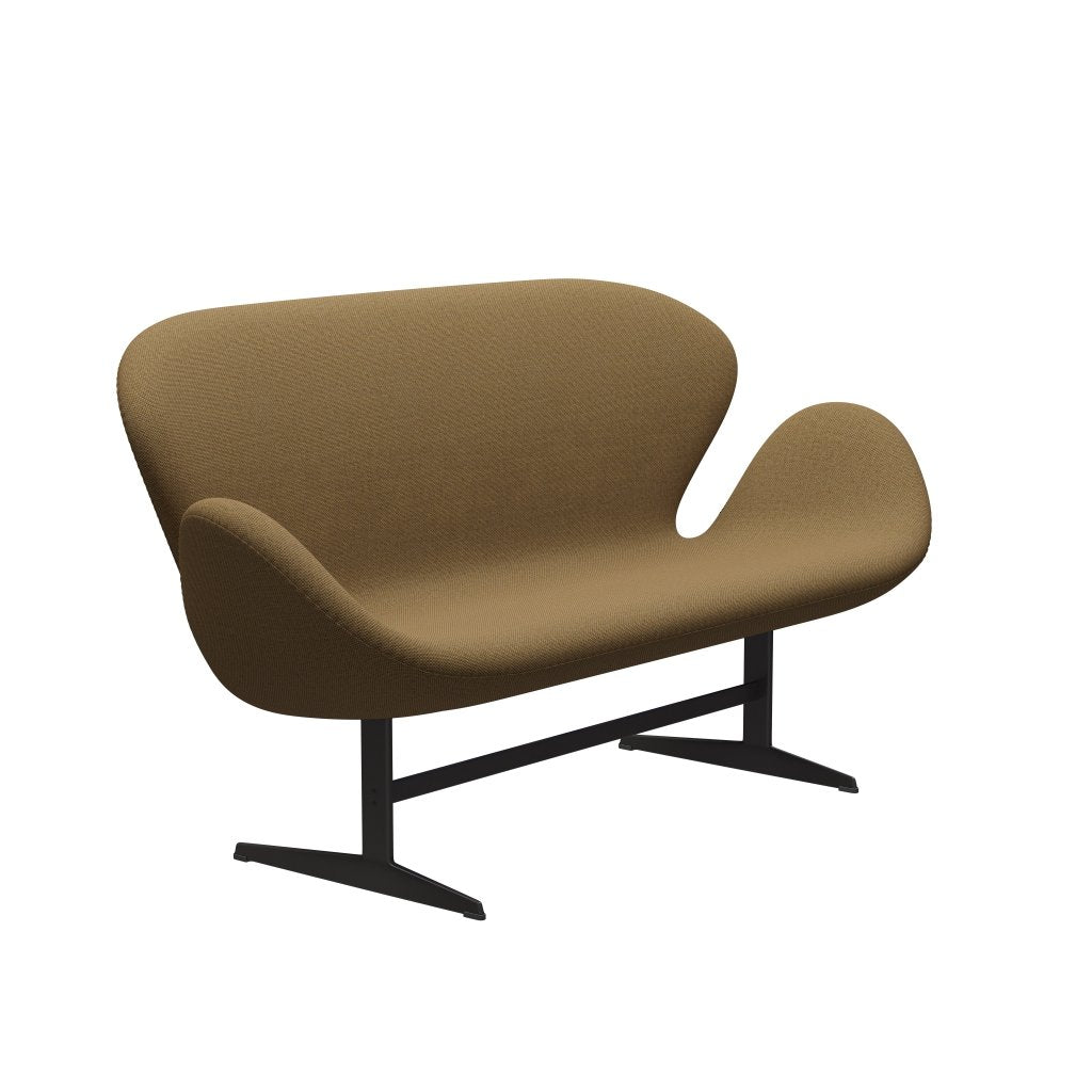 [product_category]-Fritz Hansen Swan Sofa 2 Seater, Warm Graphite/Re Wool Mustard/Natural-Fritz Hansen-3321-REW358-WGBASE-FRI-2