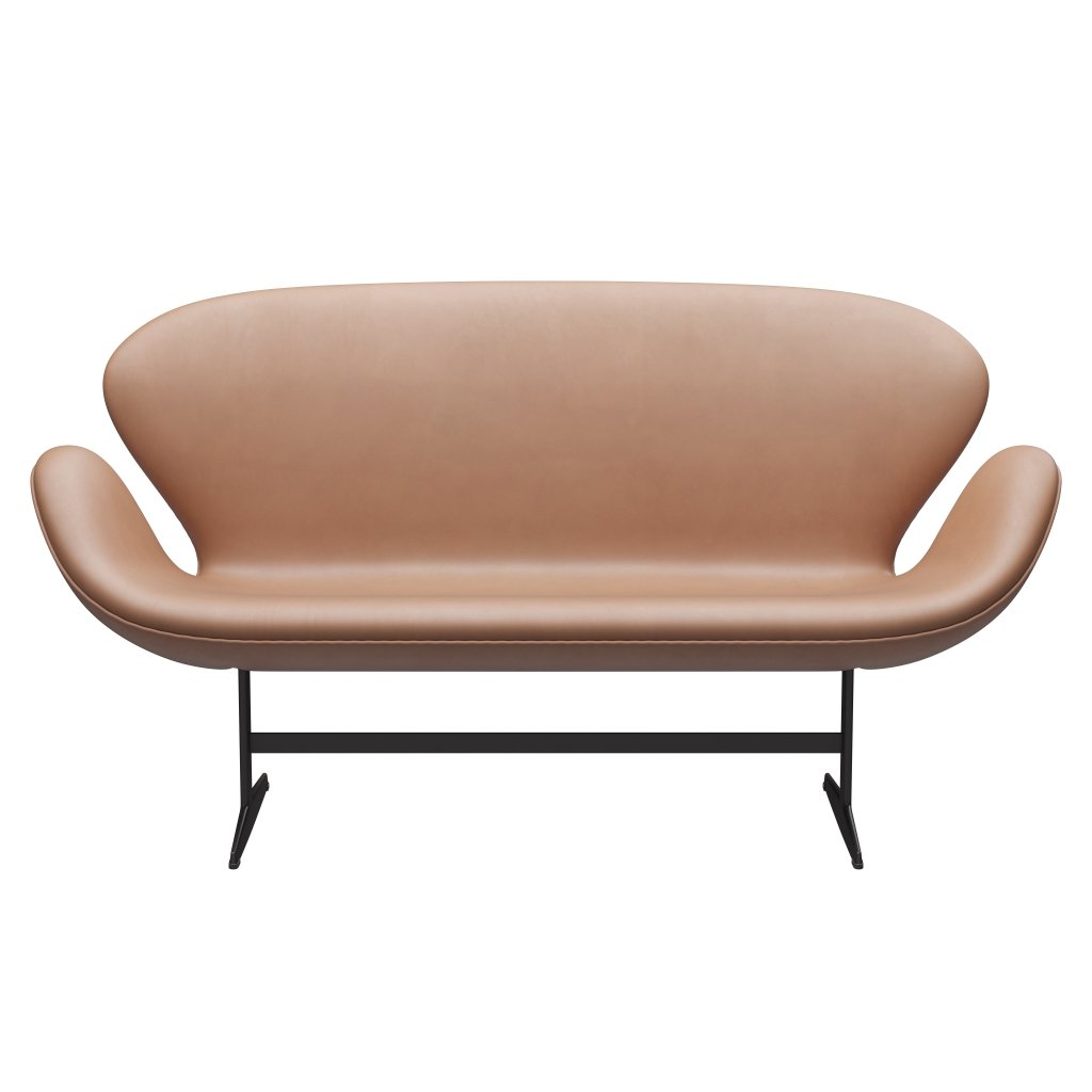 Fritz Hansen Swan Sofa 2 -sæder, varm grafit/rustik rustik rustik