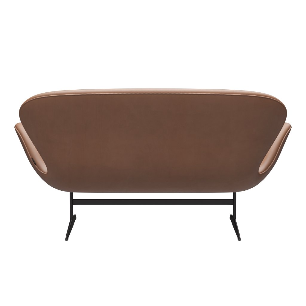 Fritz Hansen Swan Sofa 2 -sæder, varm grafit/rustik rustik rustik