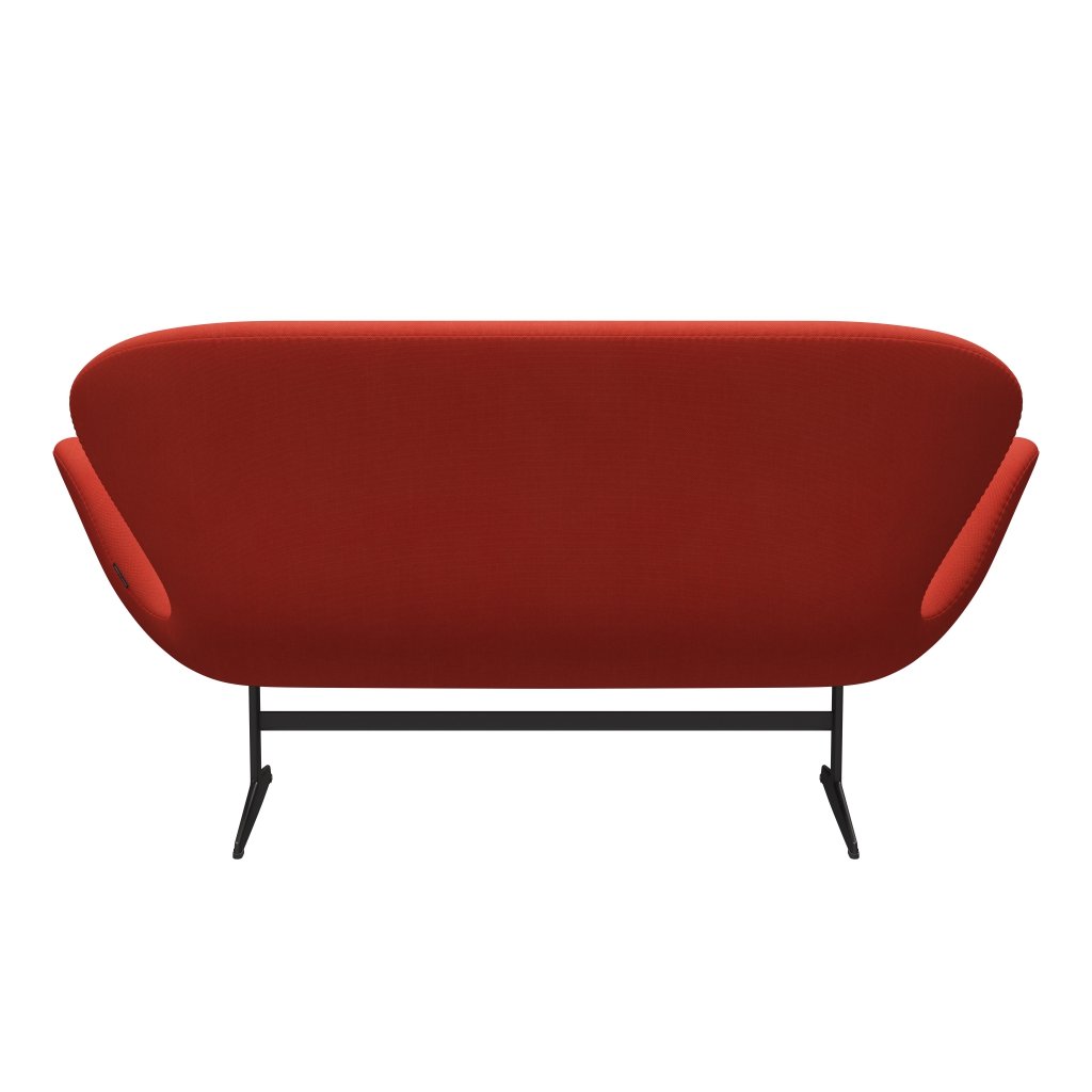 [product_category]-Fritz Hansen Swan Sofa 2 Seater, Warm Graphite/Steelcut Light Red-Fritz Hansen-3321-STI550-WGBASE-FRI-4