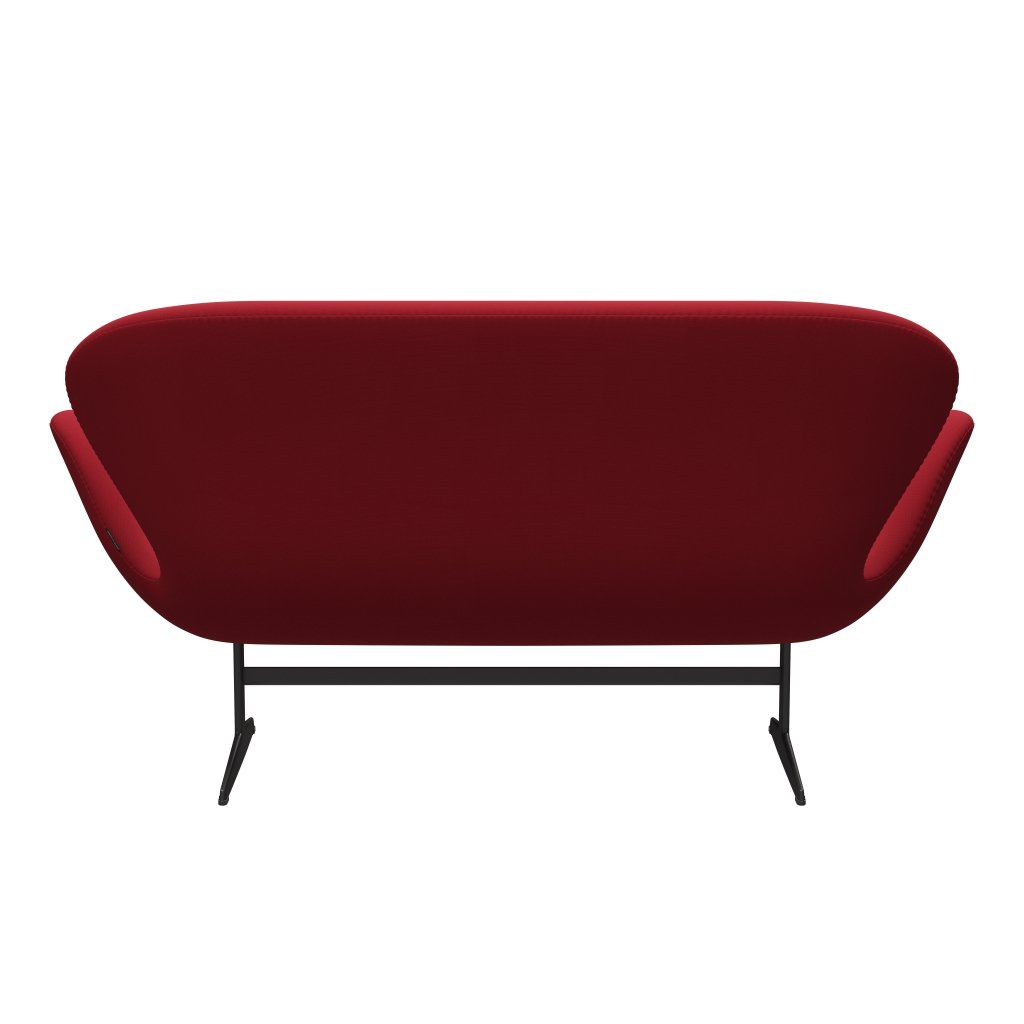 [product_category]-Fritz Hansen Swan Sofa 2 Seater, Warm Graphite/Steelcut Standard/Light Dark Red-Fritz Hansen-3321-STI635-WGBASE-FRI-4