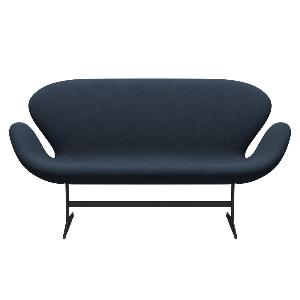 [product_category]-Fritz Hansen Swan Sofa 2 Seater, Warm Graphite/Steelcut Trio Dark Brown Blue-Fritz Hansen-3321-STR756-WGBASE-FRI-1