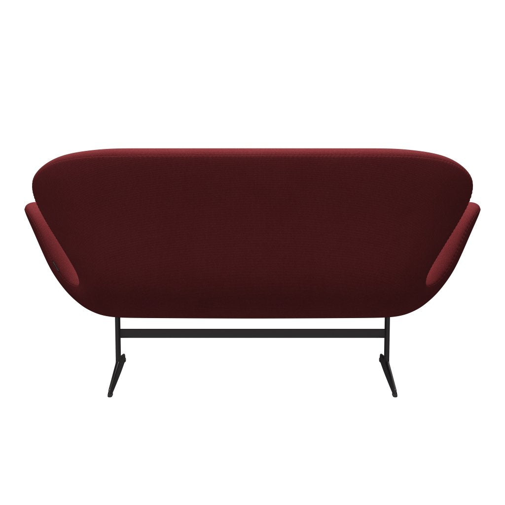 [product_category]-Fritz Hansen Swan Sofa 2 Seater, Warm Graphite/Steelcut Trio Dark Red-Fritz Hansen-3321-STR686-WGBASE-FRI-4