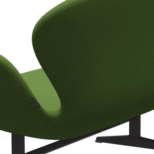 [product_category]-Fritz Hansen Swan Sofa 2 Seater, Warm Graphite/Steelcut Trio Grass Green-Fritz Hansen-3321-STR953-WGBASE-FRI-5