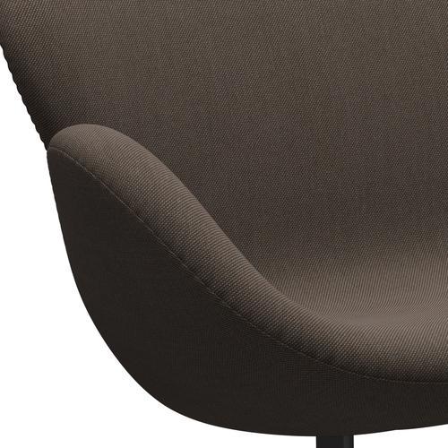 Fritz Hansen Swan Sofa 2 -sæder, Warm Graphite/Steelcut Trio Gray/Brown