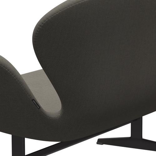 [product_category]-Fritz Hansen Swan Sofa 2 Seater, Warm Graphite/Steelcut Trio Light Brown-Fritz Hansen-3321-STR253-WGBASE-FRI-5