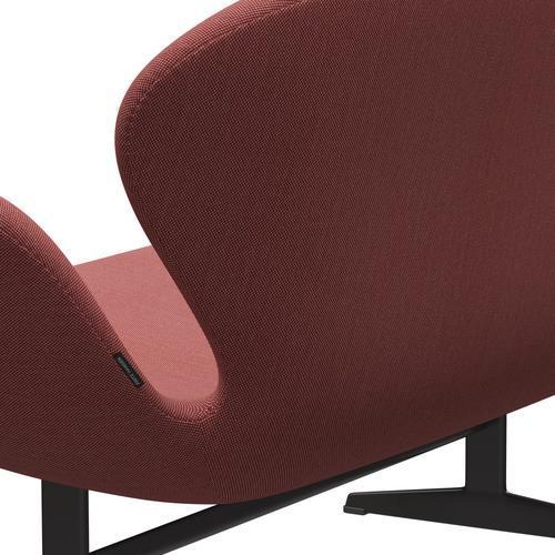 [product_category]-Fritz Hansen Swan Sofa 2 Seater, Warm Graphite/Steelcut Trio Pink/Red/Black-Fritz Hansen-3321-STR636-WGBASE-FRI-5