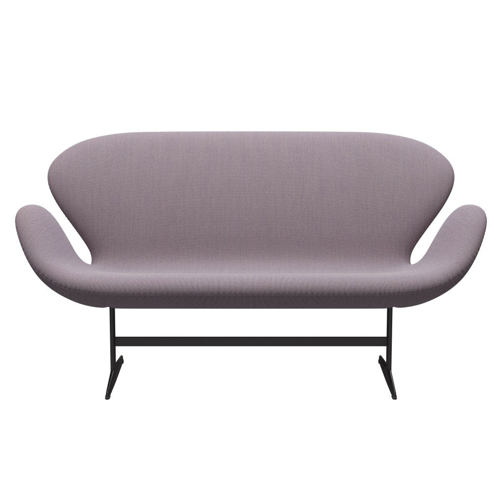 [product_category]-Fritz Hansen Swan Sofa 2 Seater, Warm Graphite/Steelcut Trio White/Violet-Fritz Hansen-3321-STR806-WGBASE-FRI-1