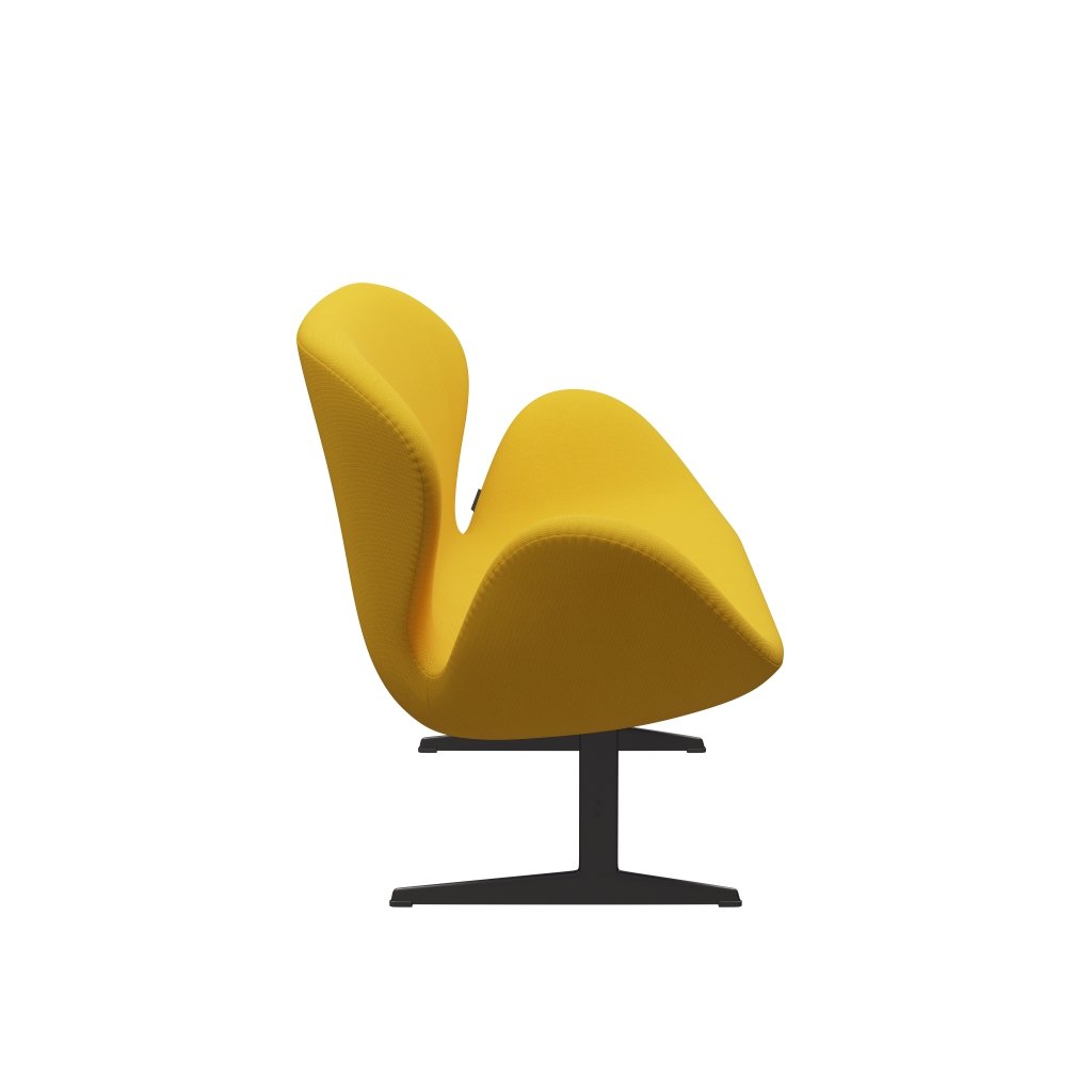 [product_category]-Fritz Hansen Swan Sofa 2 Seater, Warm Graphite/Steelcut Yellow-Fritz Hansen-3321-STI445-WGBASE-FRI-3